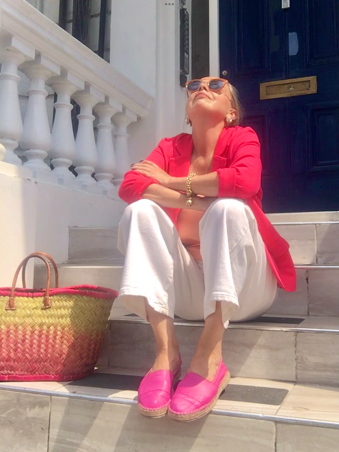 Ladies Corfu Leather Shoe in Fuschia Pink by Luna