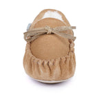 Kids Sadie Junior Suede Moccassin Slipper