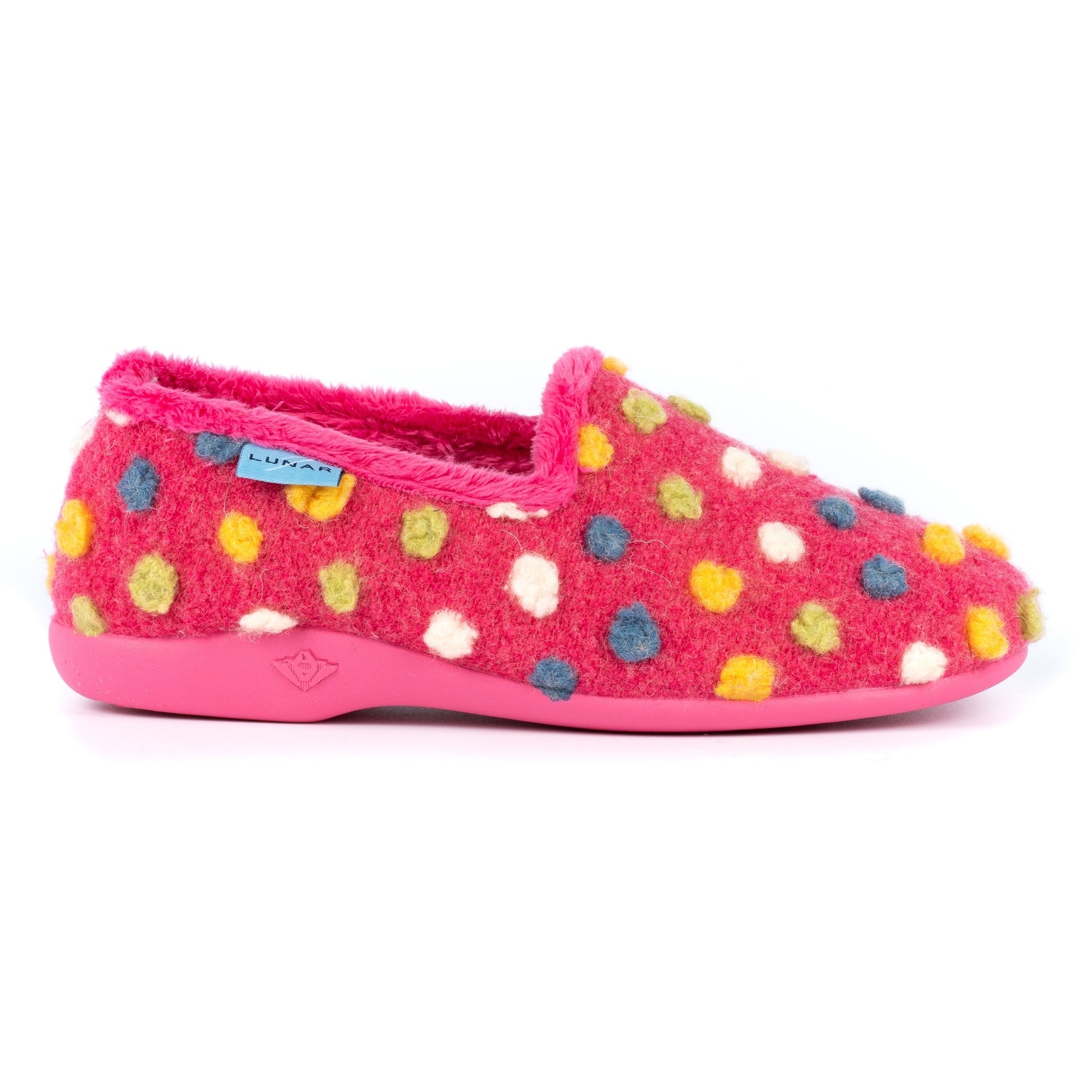 Helix Pink Polka Dot Slipper
