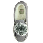 Lazy Dogz Bessie Grey Suede Slipper
