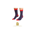 LLB Mens Navy Repeat Socks