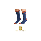 LLB Mens Navy Animal Socks