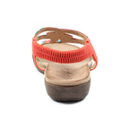 Mariella Orange Beaded Sandal