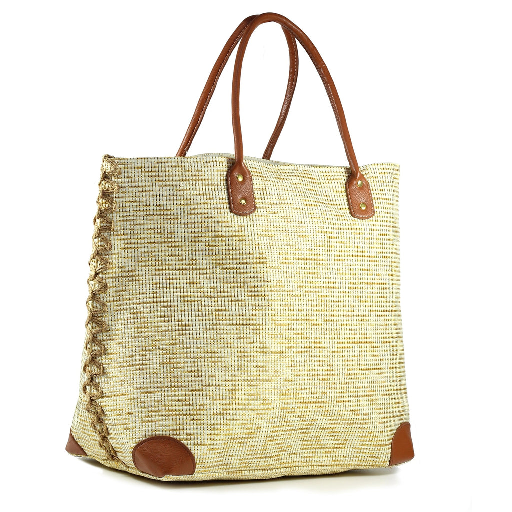 Bryon Metallic Beach Bag