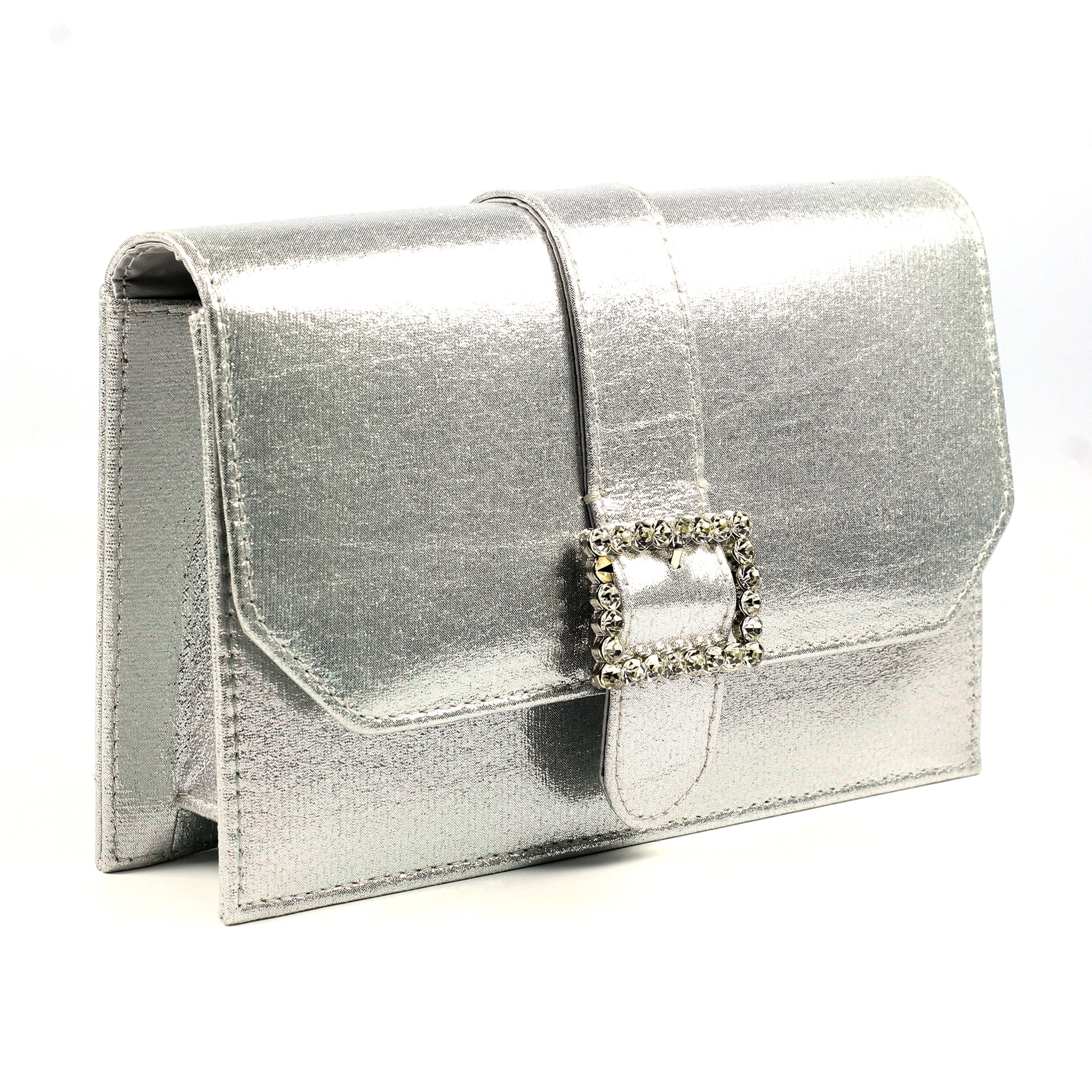 Trixabel Silver Satin Bag