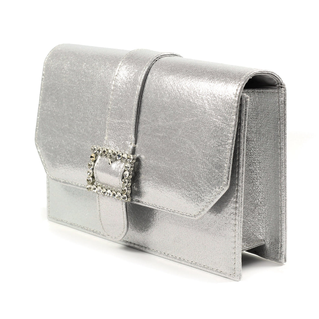 Trixabel Silver Satin Bag