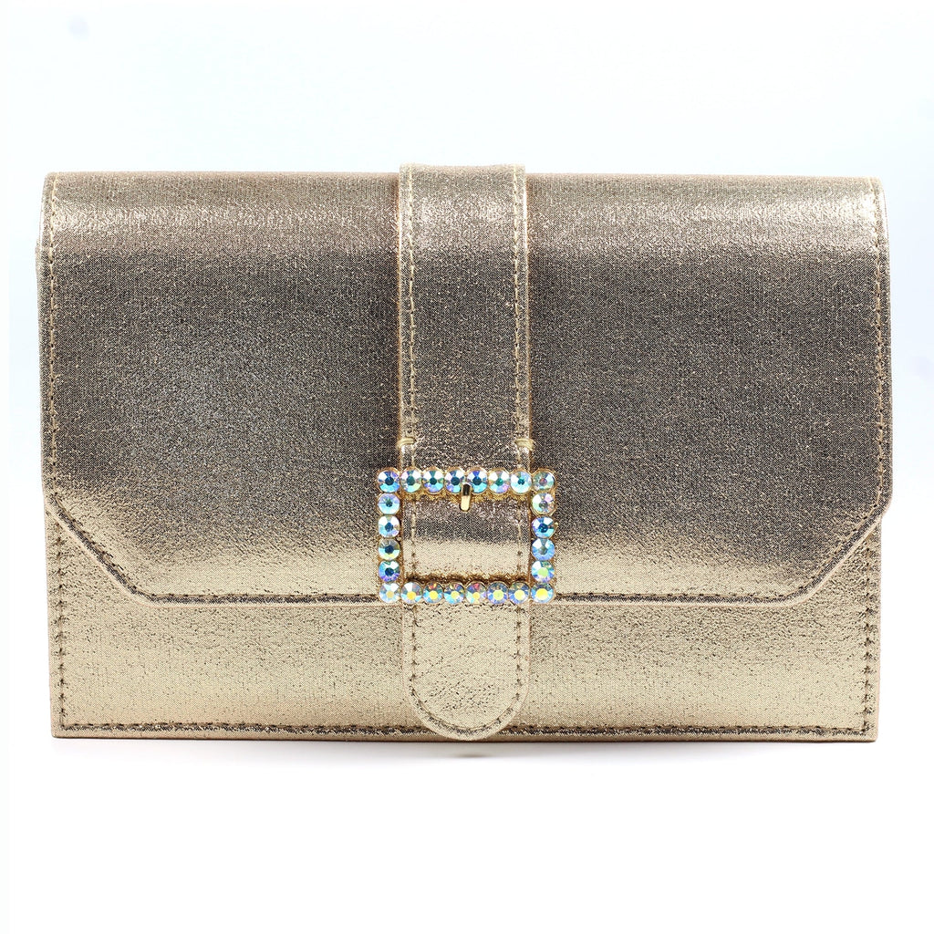 Trixabel Gold Satin Bag