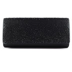 Lucia Black Satin Bag