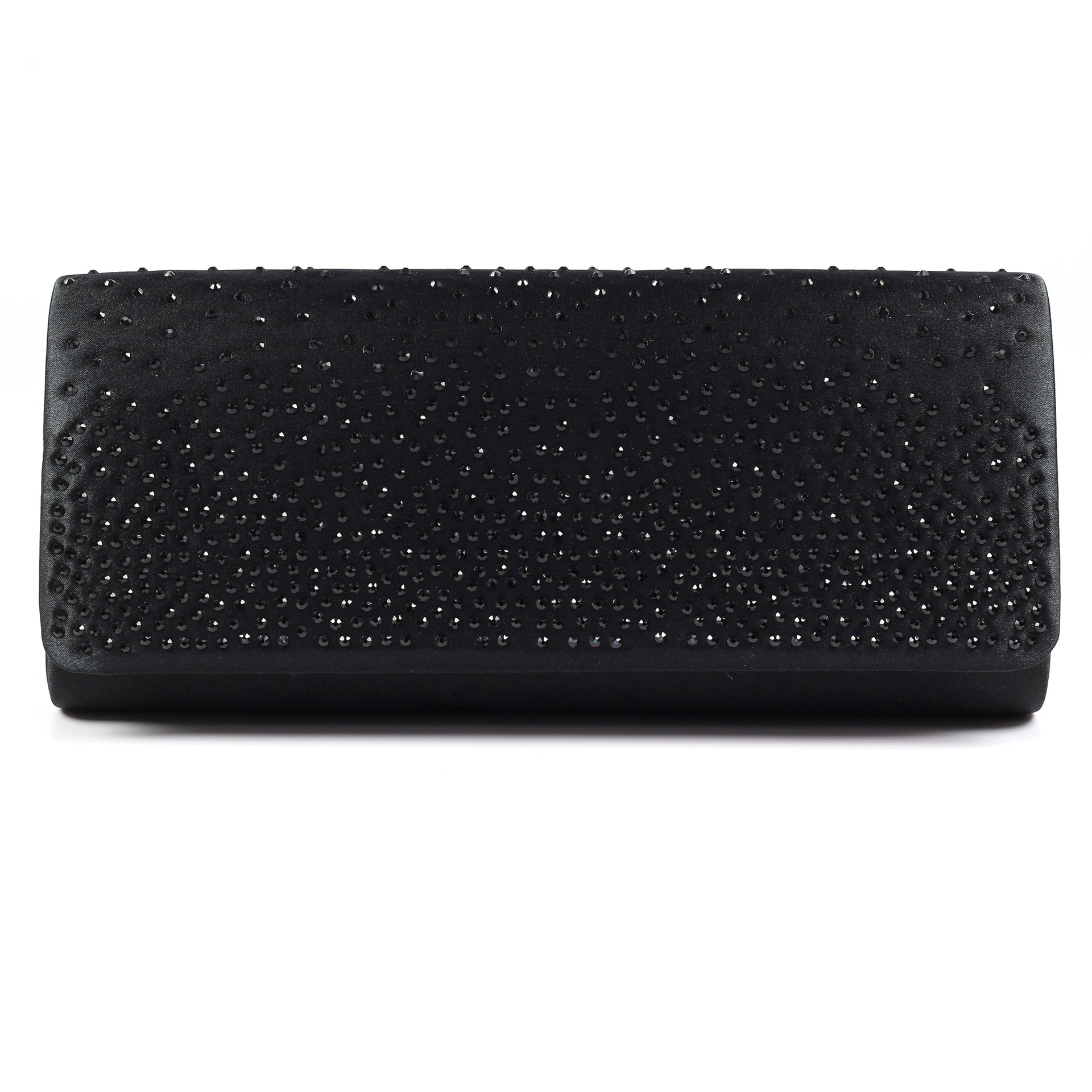Lucia Black Satin Bag