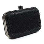Regal Black Gemstone Clutch