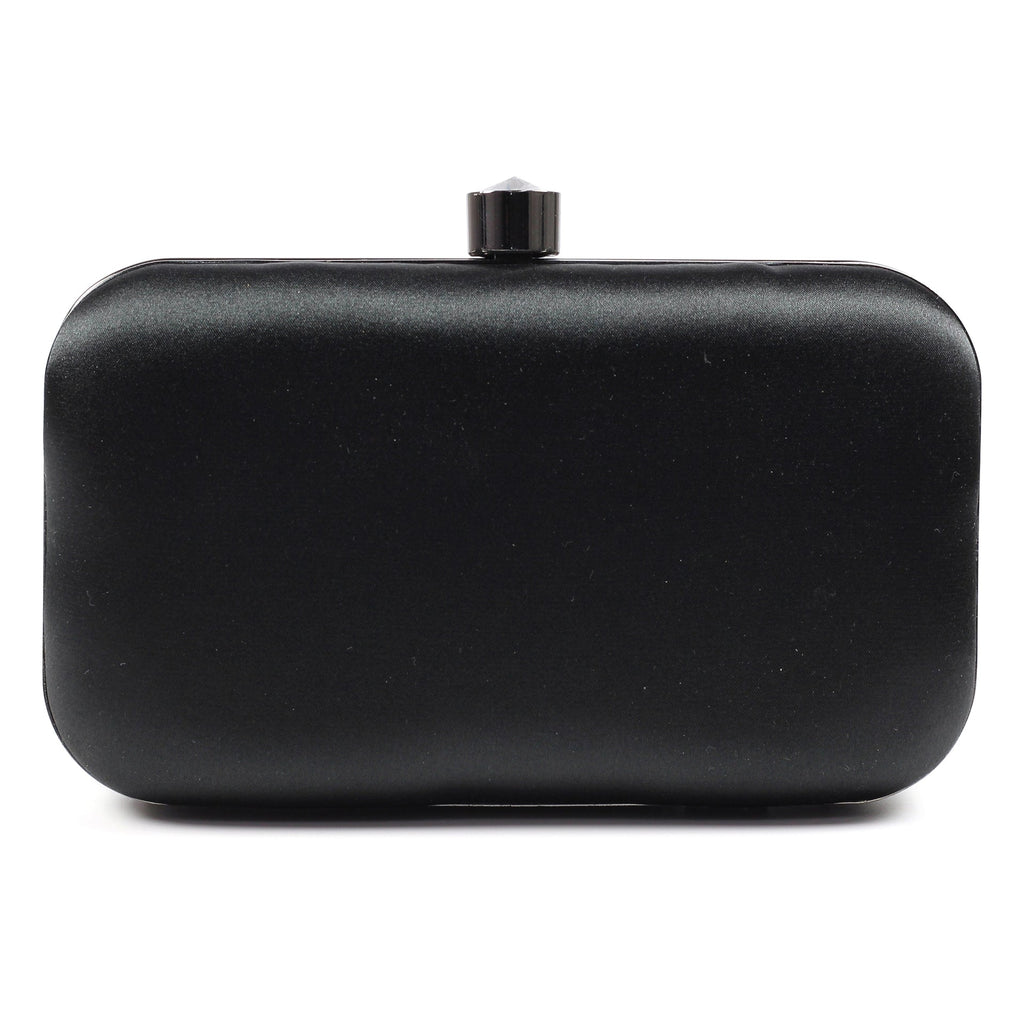 Regal Black Gemstone Clutch