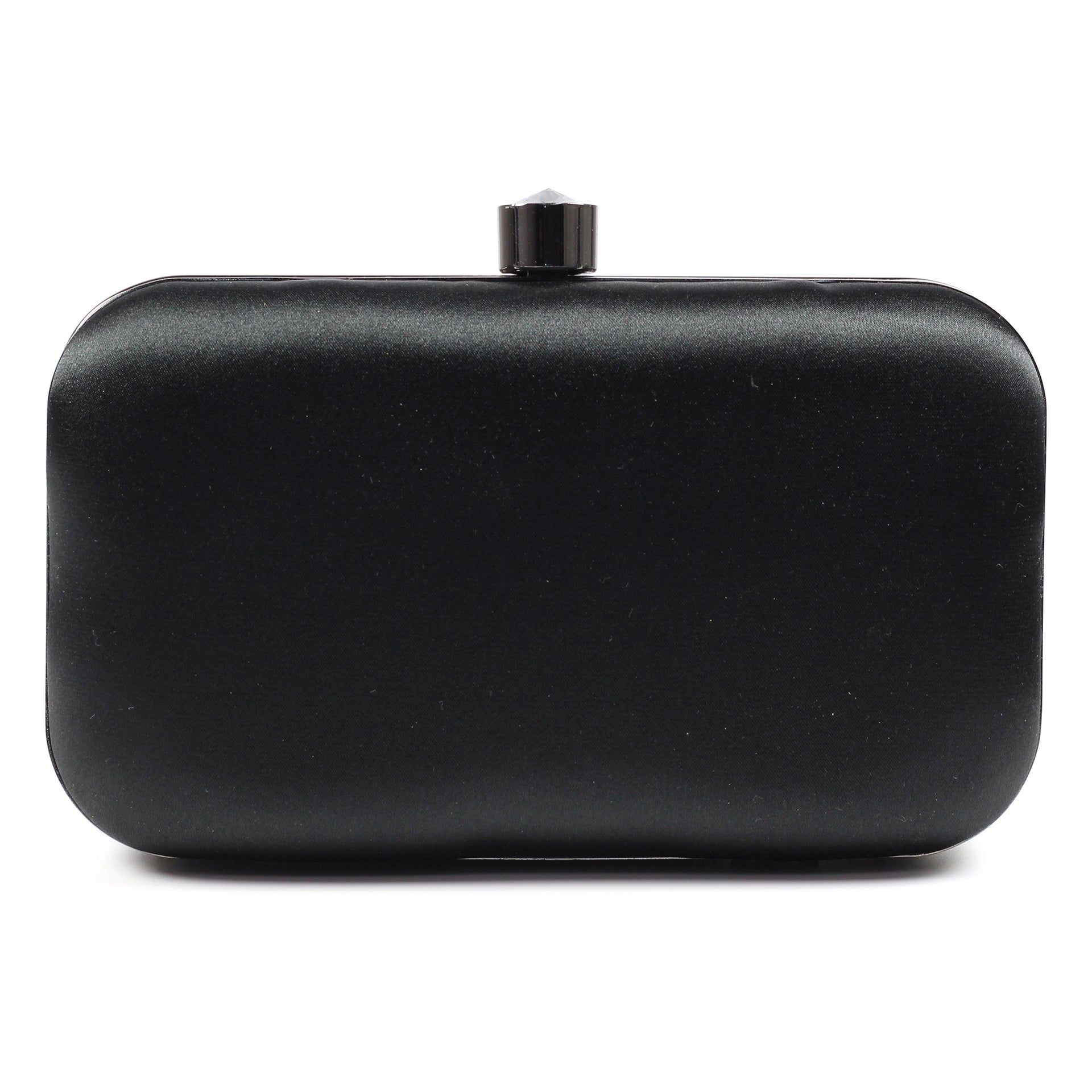 Regal Black Gemstone Clutch