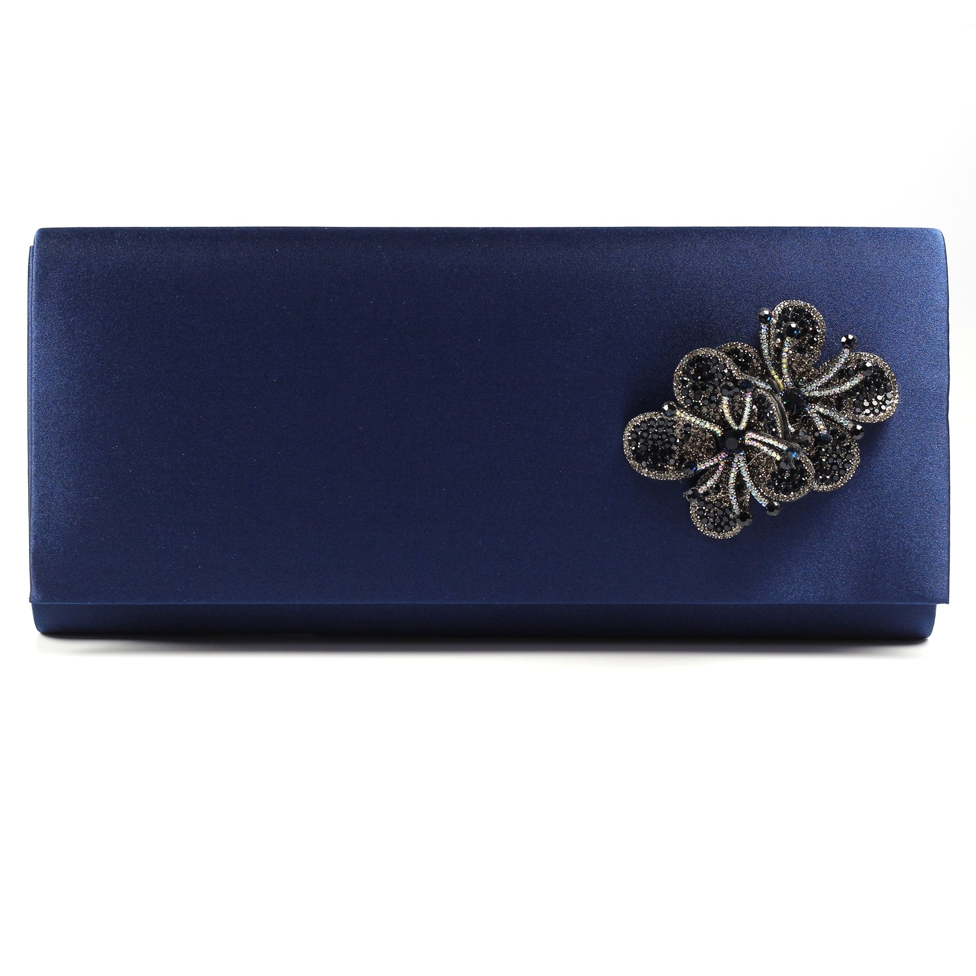Ankara Navy Satin Bag