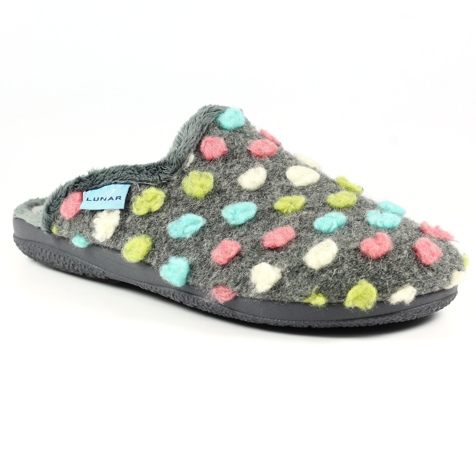 Montreal Grey Mule Slipper