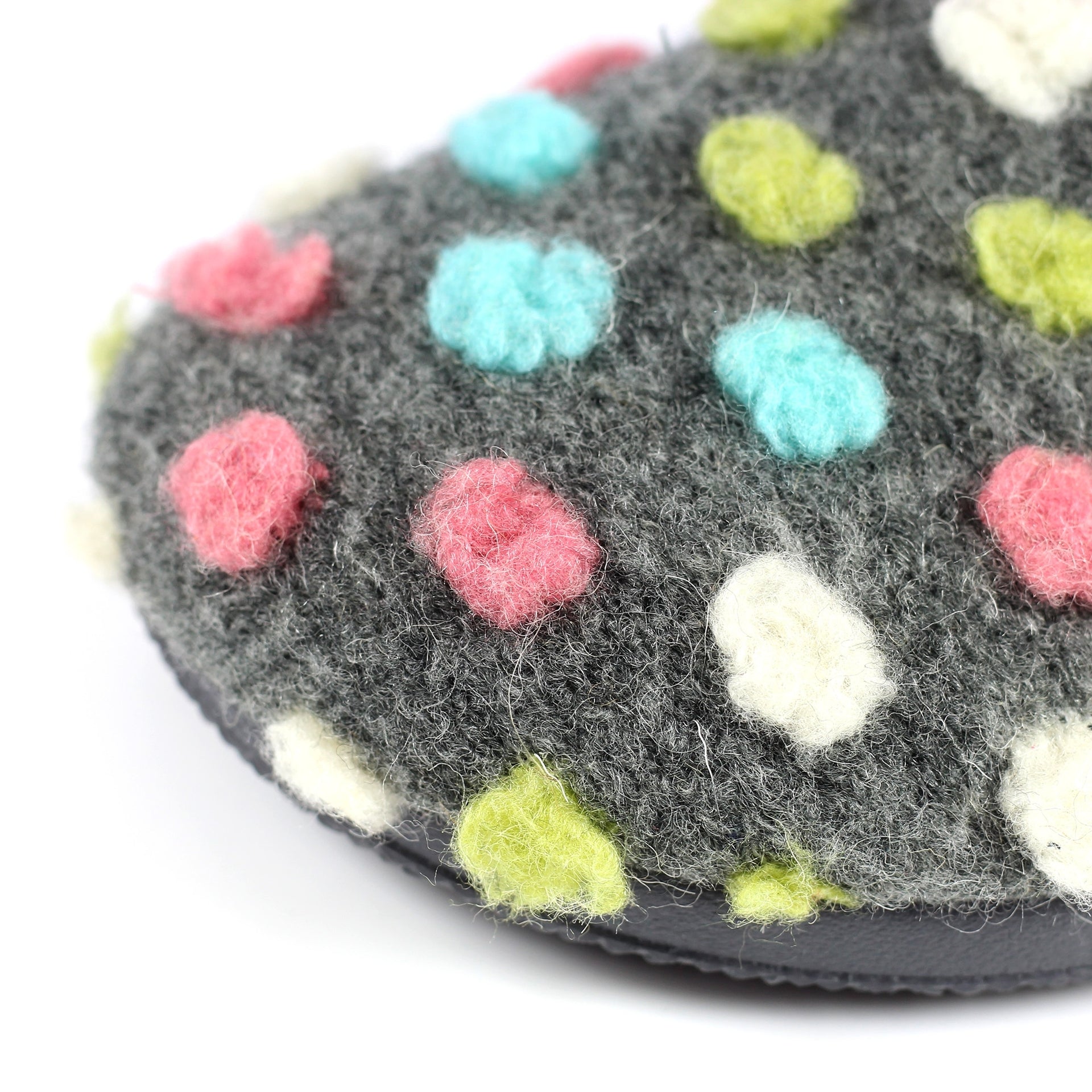 Montreal Grey Mule Slipper