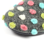 Helix Grey Polka Dot Slipper