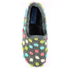Helix Grey Polka Dot Slipper