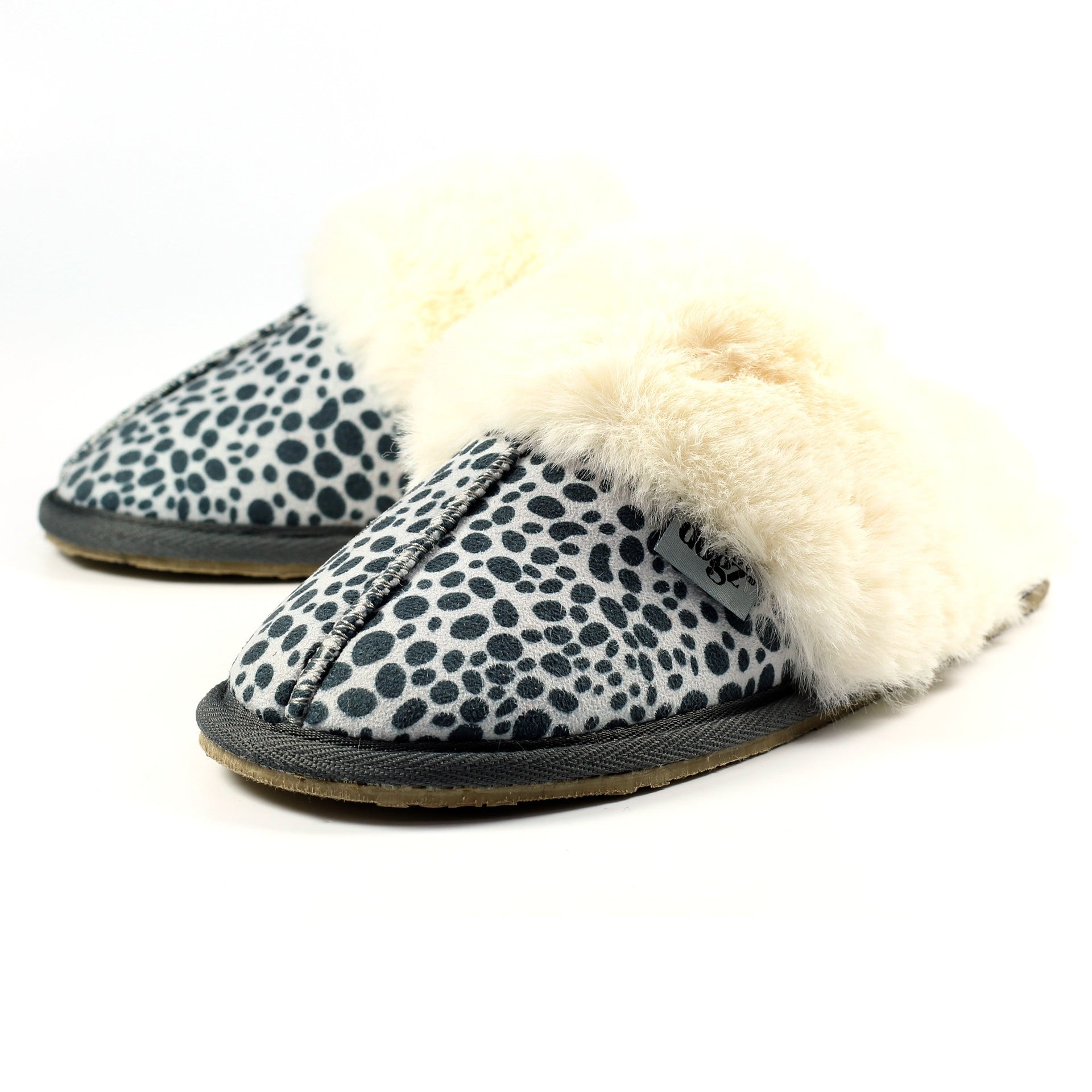Dane Ocelot Suede Mule Slipper