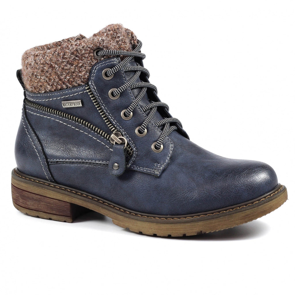 Benson III Navy Waterproof Boot