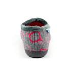 Jolly Grey Heart Full Slipper