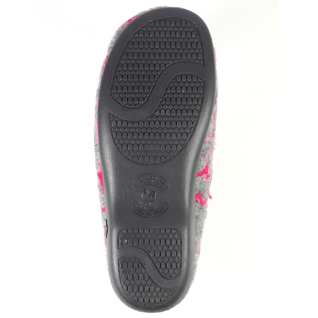 Jolly Grey Heart Full Slipper