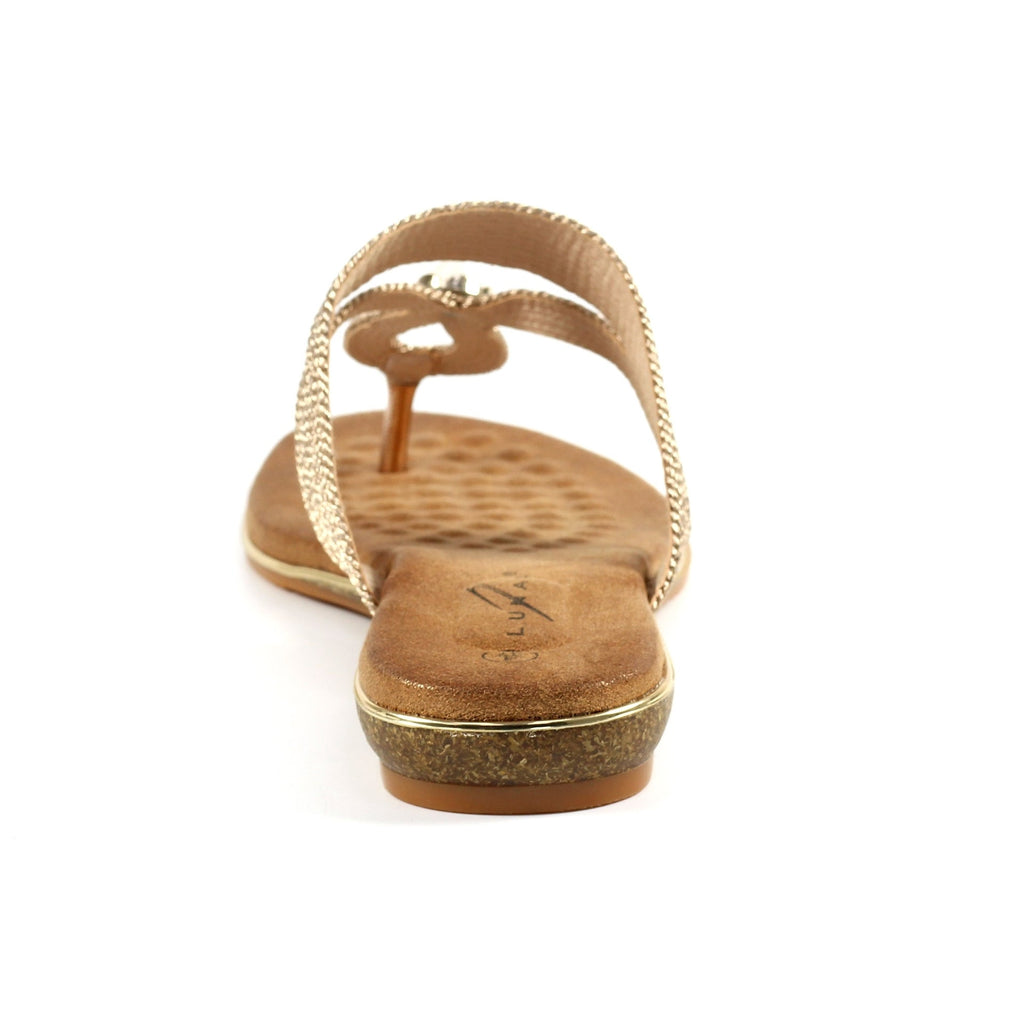 Ezra Rose Gold  Sandal