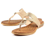 Ezra Rose Gold  Sandal