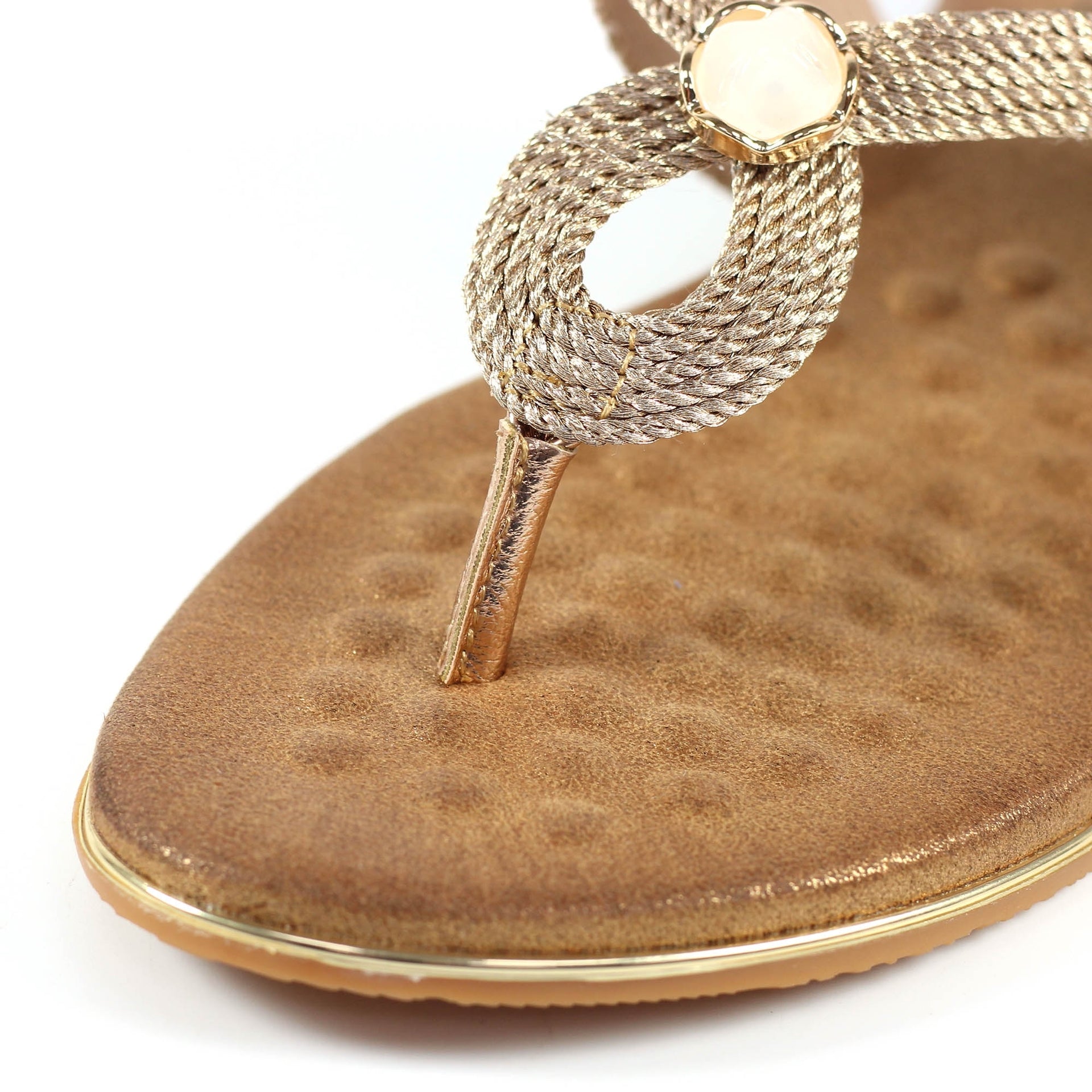 Ezra Rose Gold  Sandal