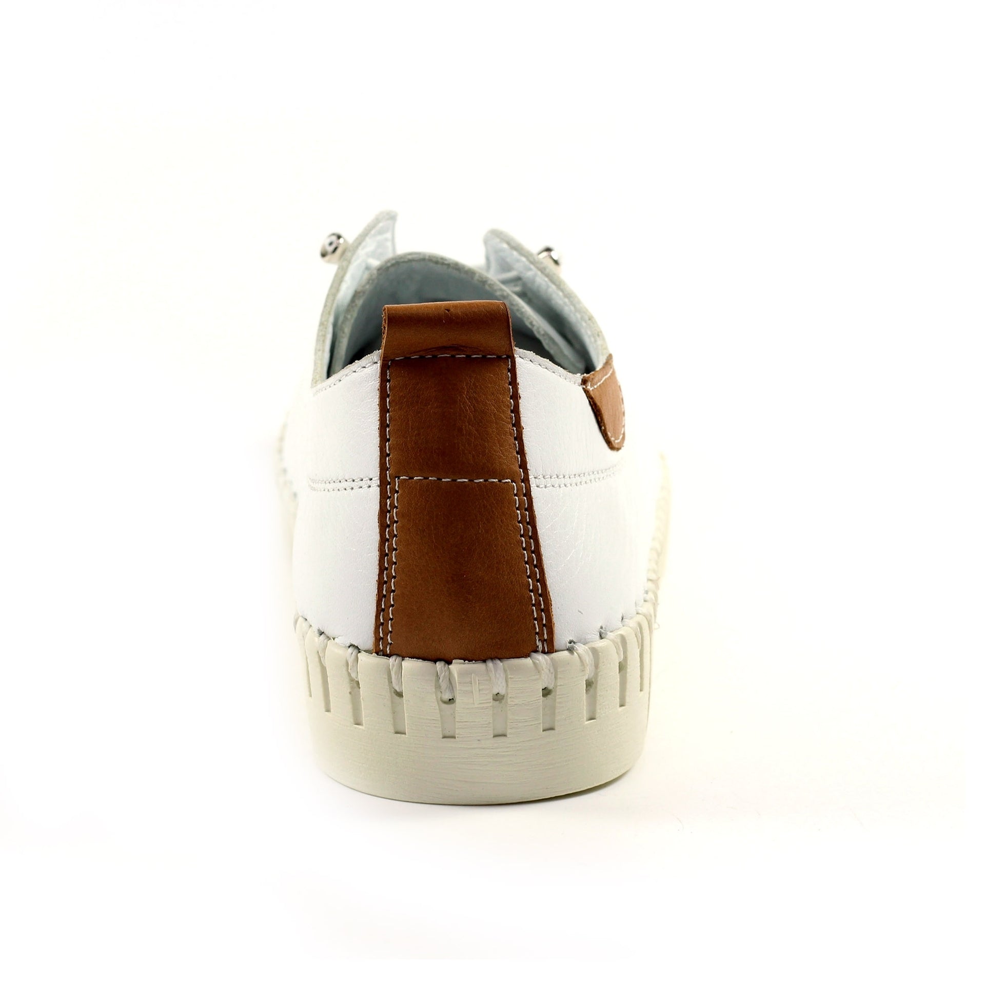 Flamborough White Leather Shoe