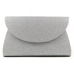 Sariyah Silver Glitter Clutch Bag