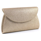 Sariyah Gold Glitter Clutch Bag