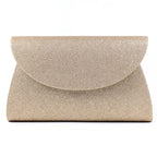 Sariyah Gold Glitter Clutch Bag