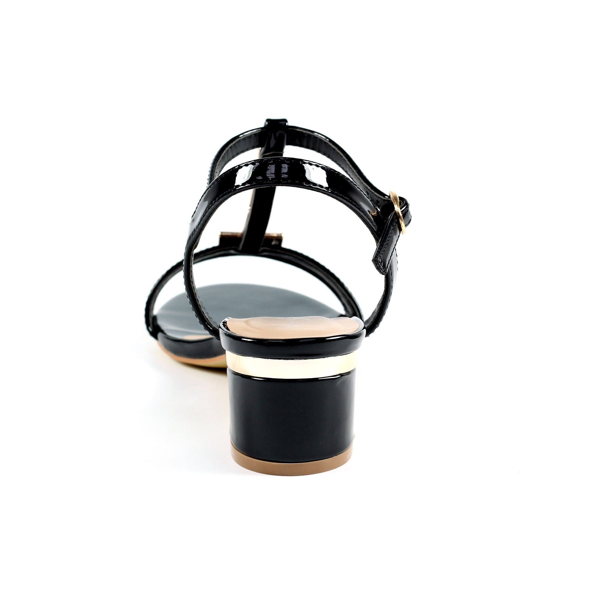 Blaze Black Patent Sandal
