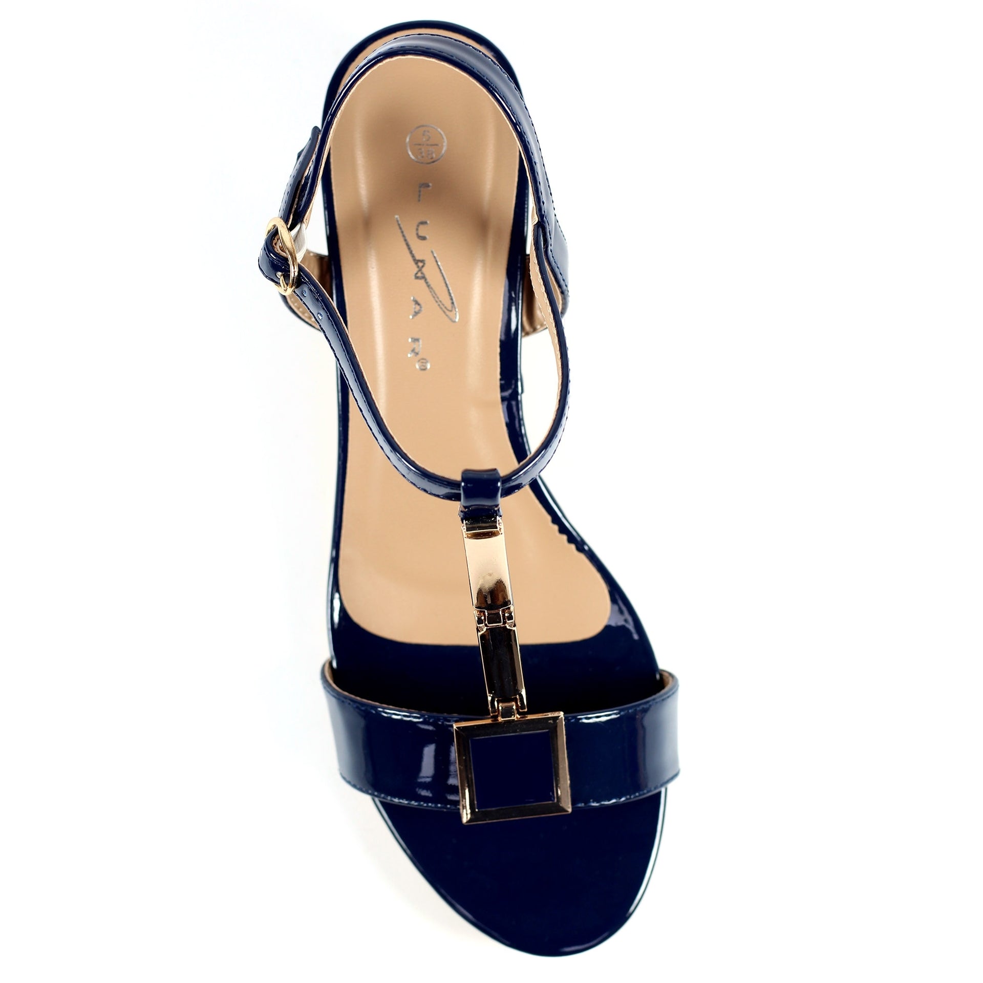 Blaze Navy Patent Sandal