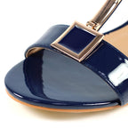 Blaze Navy Patent Sandal