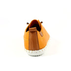 St. Ives Mustard Leather Plimsoll