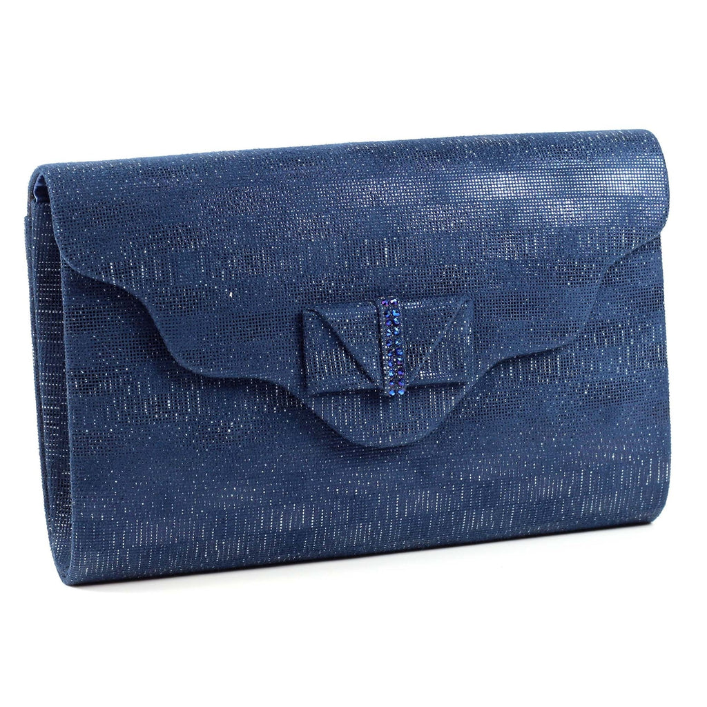Mira Navy Clutch Bag