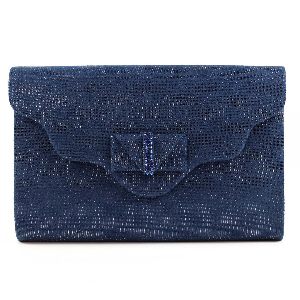 Mira Navy Clutch Bag