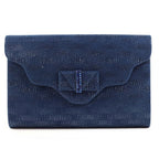 Mira Navy Clutch Bag