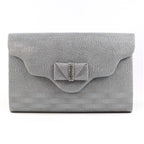 Mira Pewter Clutch Bag