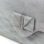 Mira Pewter Clutch Bag