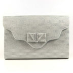 Mira Silver Clutch Bag