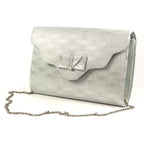 Mira Silver Clutch Bag