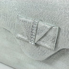 Mira Silver Clutch Bag
