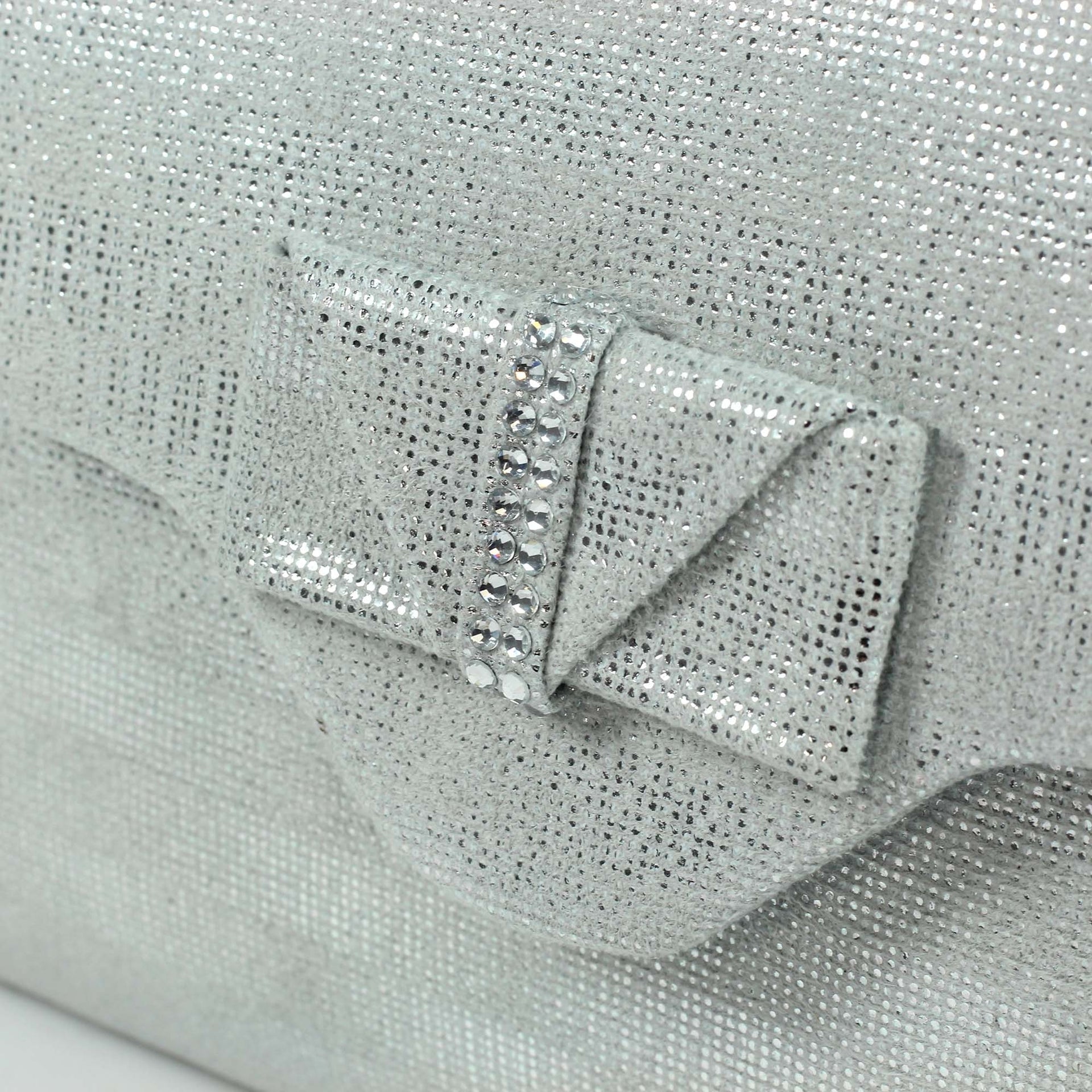 Mira Silver Clutch Bag