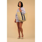 Magdalene Double Stripe Beach Bag