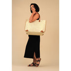 Bryon Metallic Beach Bag