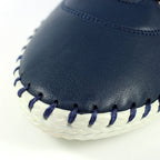 St. Ives Blue Leather Plimsoll