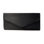 Janelle Black Satin Bag