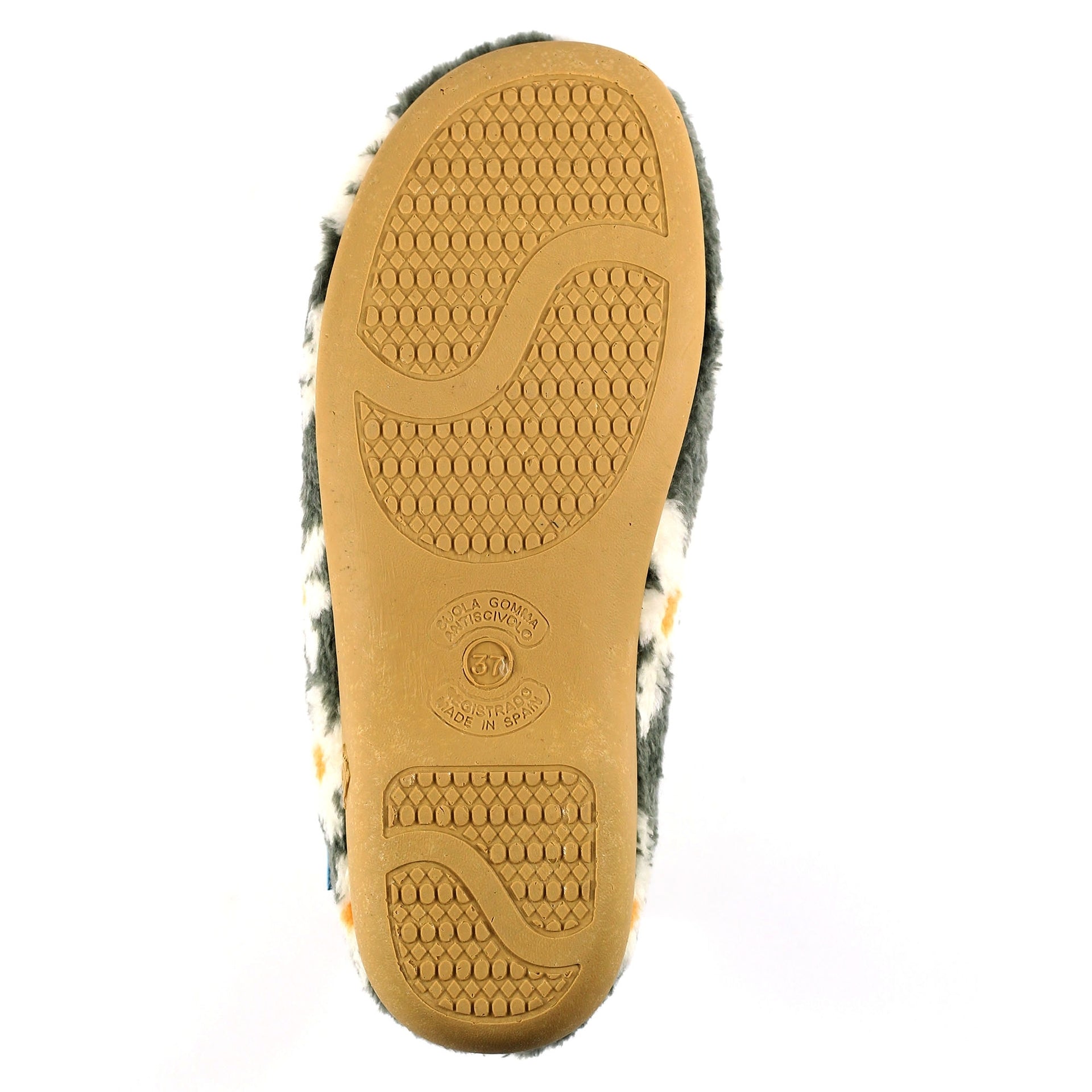 Daisy Grey Flower Slipper